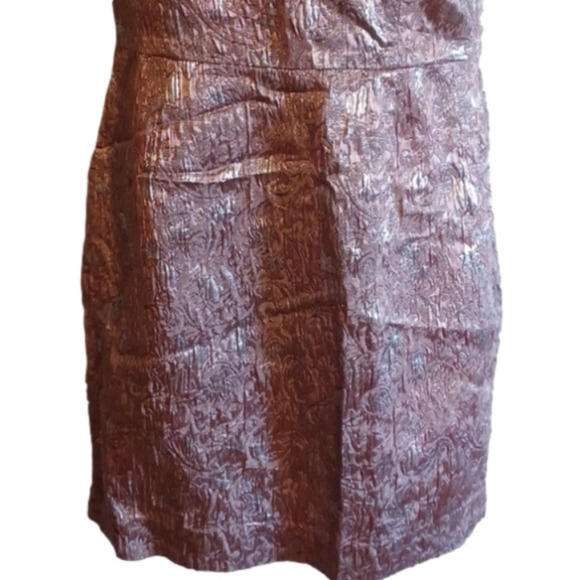 Haniiy lightweight Copper/ metallic one shoulder dress. See measurements. - Picture 3 of 11